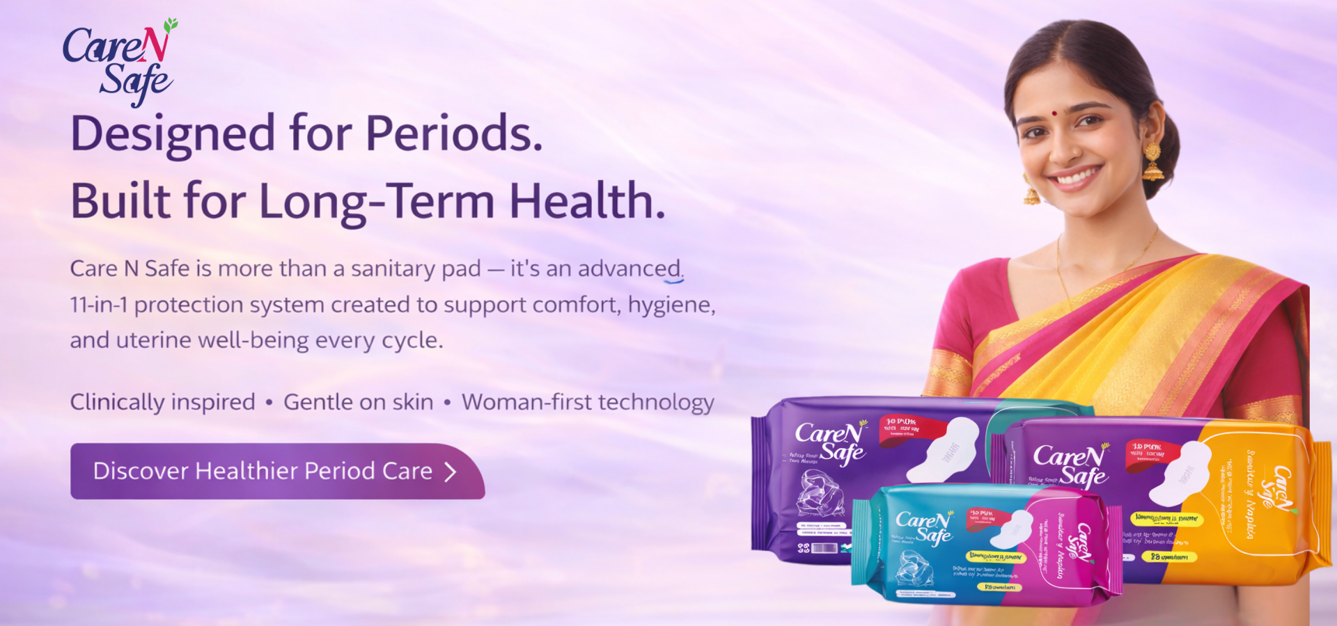Unisafe Rash-Free Organic Cotton Pads for Sensitive Skin